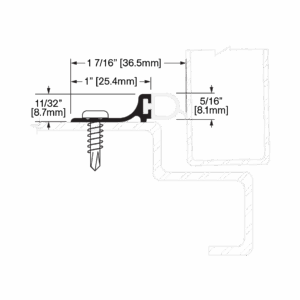 W-1 x 20'4" JAMB WEATHERSTRIP KIT